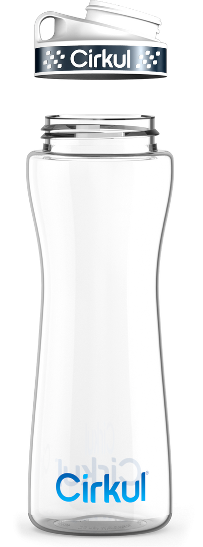 Custom 22oz. Plastic Bottle & Comfort Grip Lid
