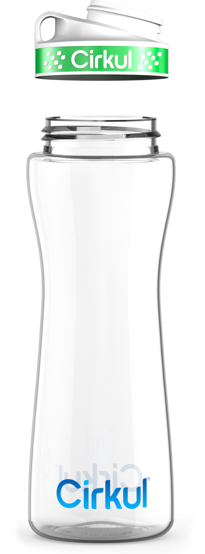 Custom 22oz. Plastic Bottle & Comfort Grip Lid